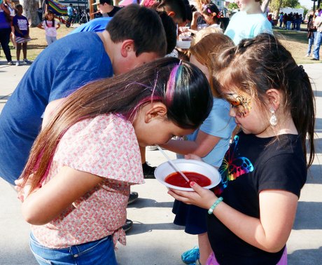 Kids took part in events and games.